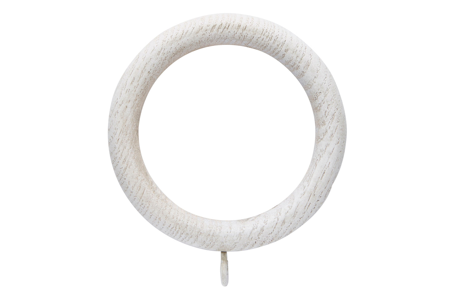 Hallis Ashbridge 45mm Wooden Curtain Rings (Pack of 6) - Parchment White