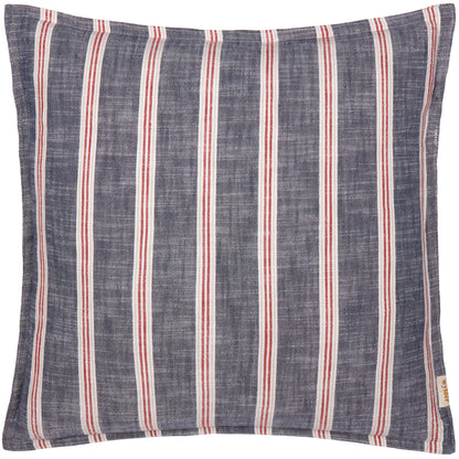 Wylder Abersoch Stripe Cushion - Regatta Red