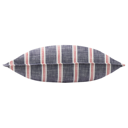 Wylder Abersoch Stripe Cushion - Regatta Red