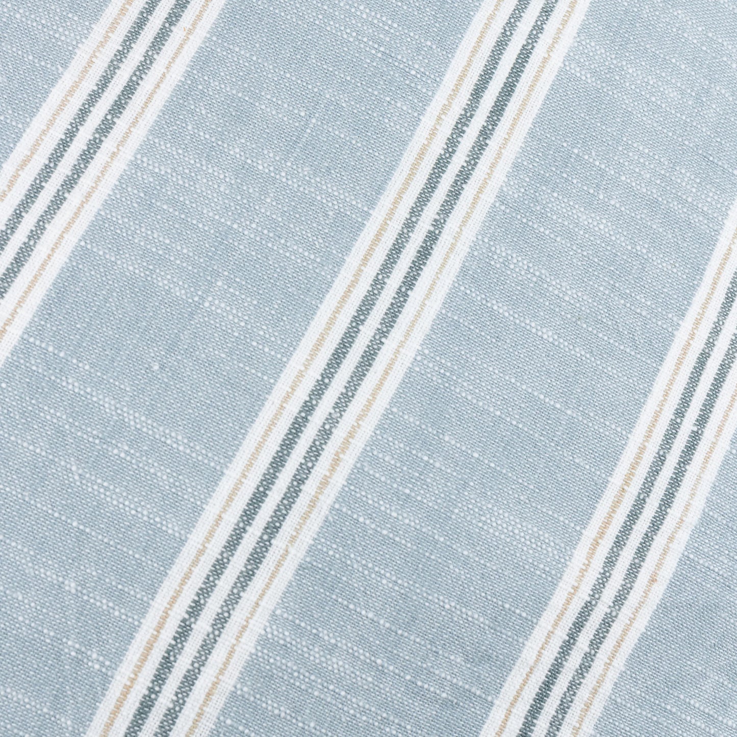 Wylder Abersoch Stripe Cushion - Sail Blue