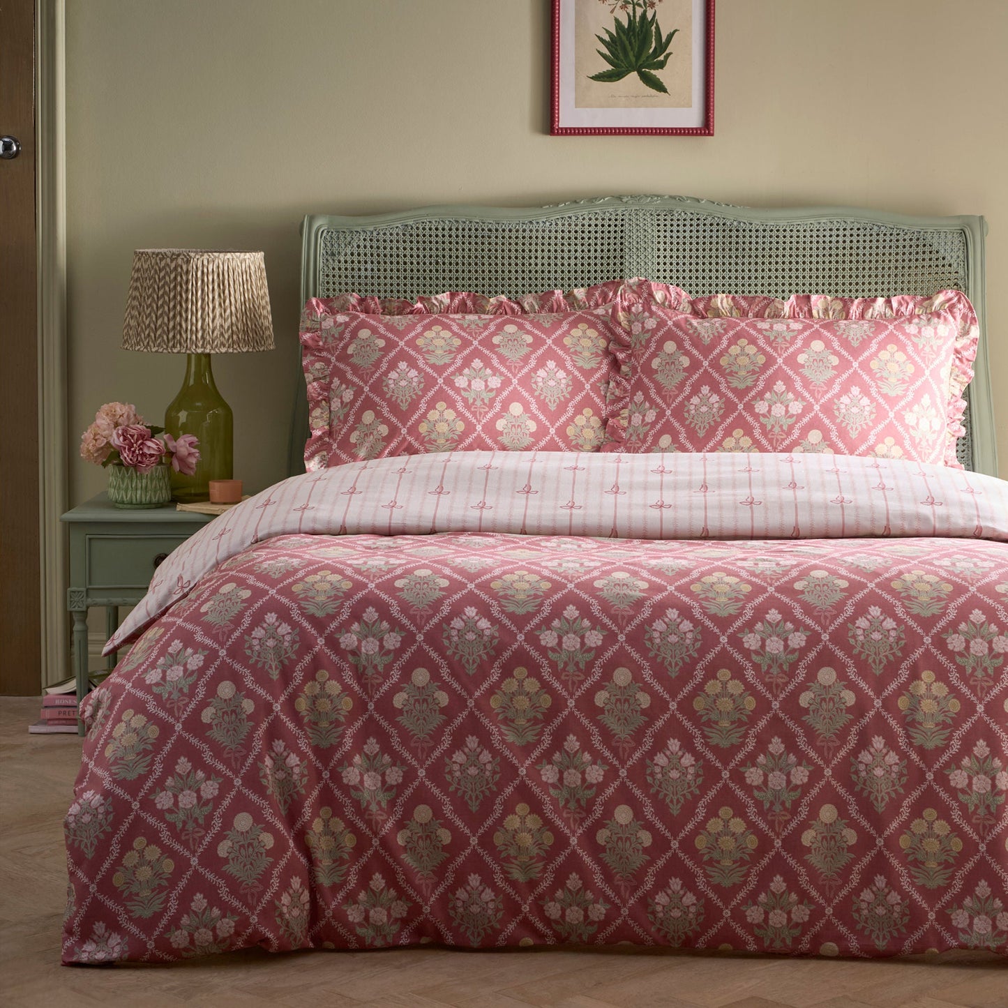Appletree Heritage Aurelia Duvet Cover Set - Pink