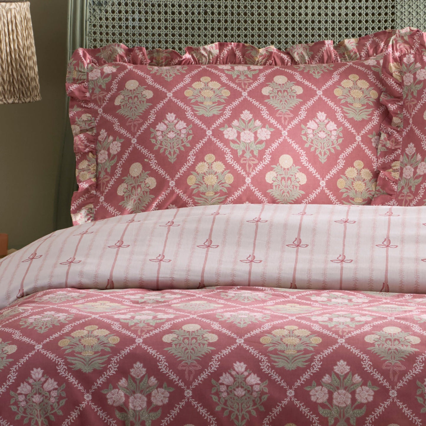 Appletree Heritage Aurelia Duvet Cover Set - Pink