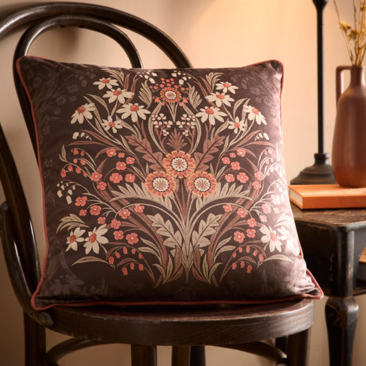 Appletree Heritage Audrey Cushion - Chocolate