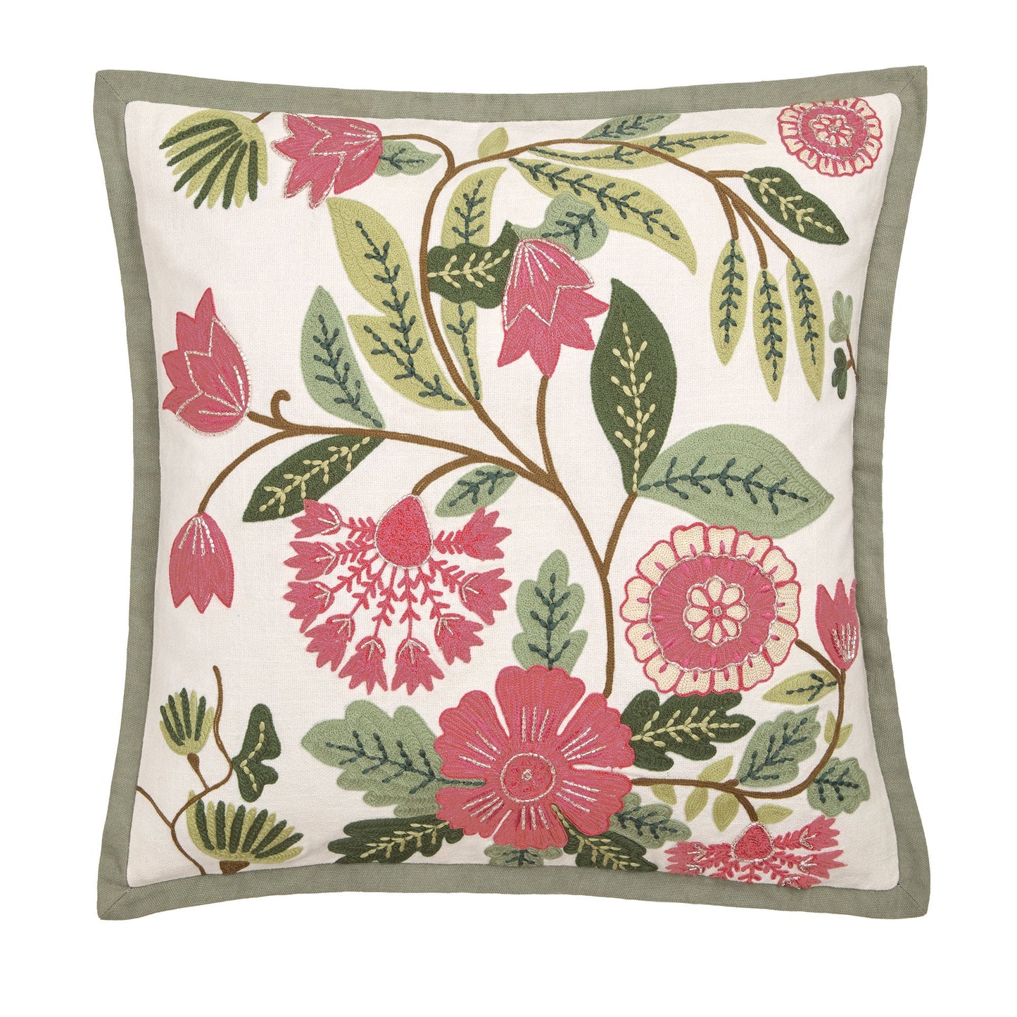 Appletree Heritage Aurelia Cushion - Green