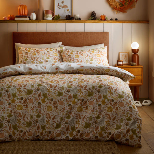 Dreams & Drapes Design Autumn Foliage Duvet Cover Set - Natural