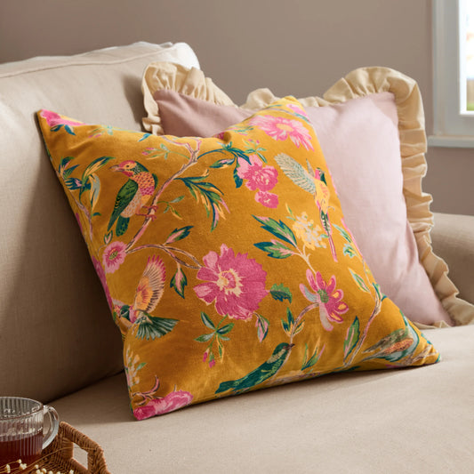 Wylder Aviary Cushion - Gold