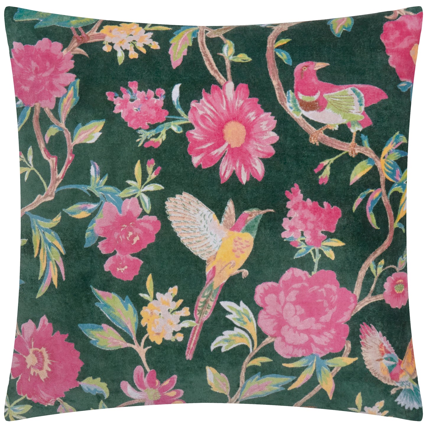 Wylder Aviary Cushion - Teal Green