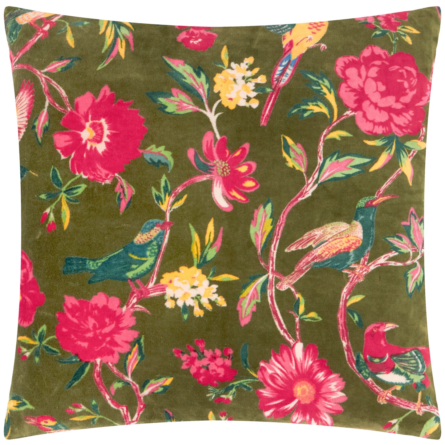 Wylder Aviary Cushion - Woodgrove Green