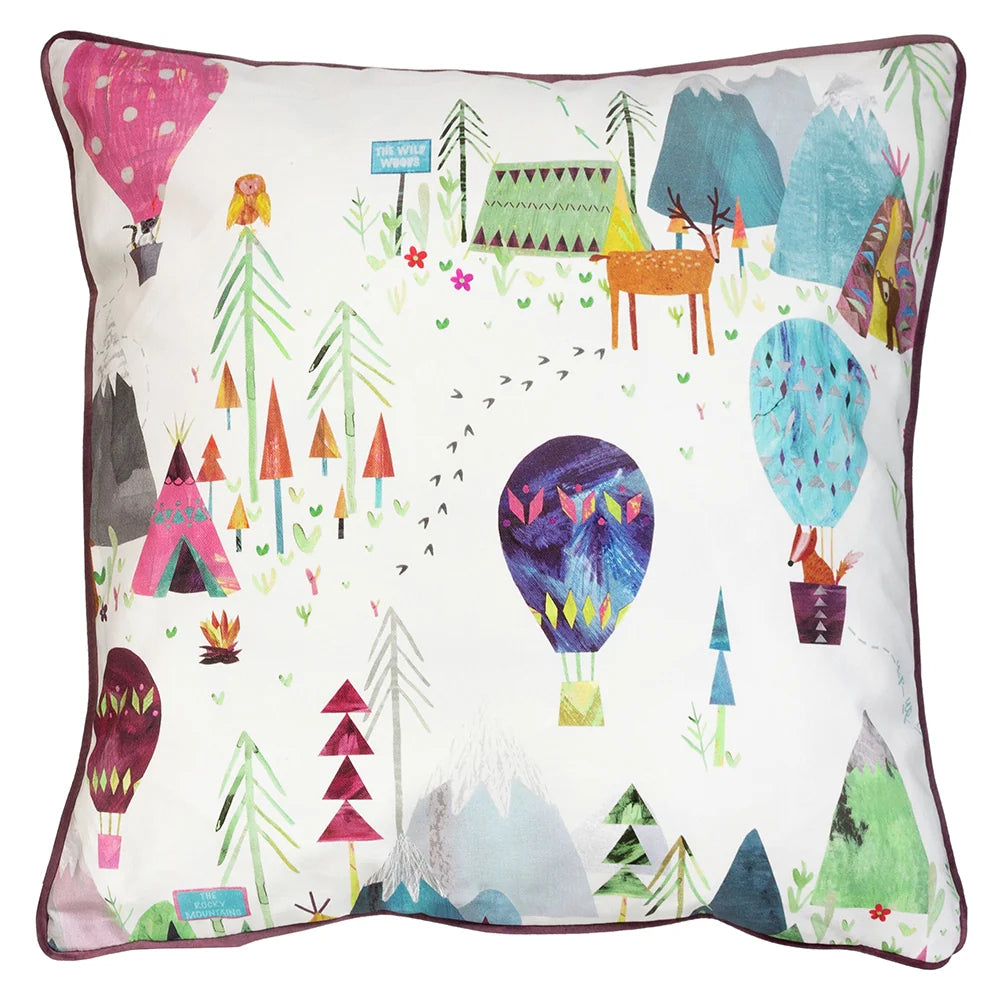 Prestigious Textiles Away We Go Cushion - Candyfloss