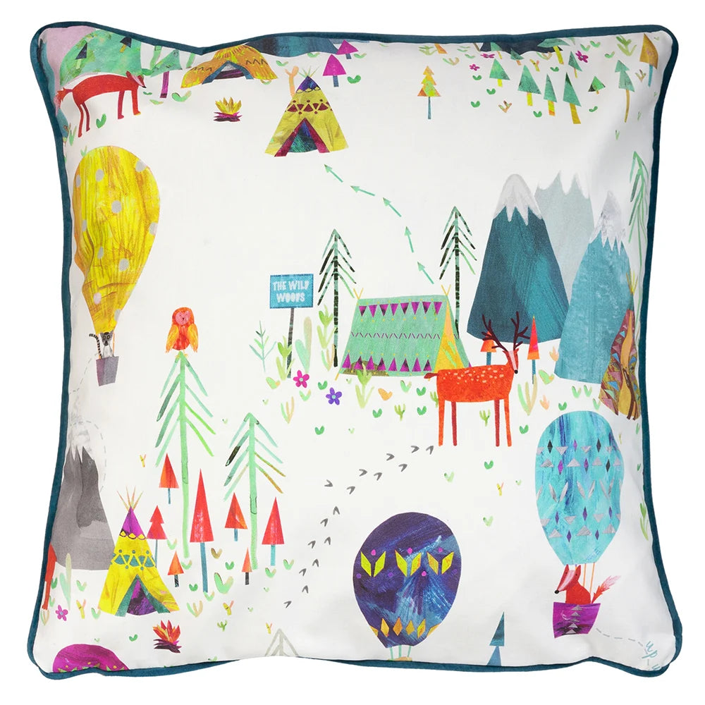 Prestigious Textiles Away We Go Cushion - Rainbow