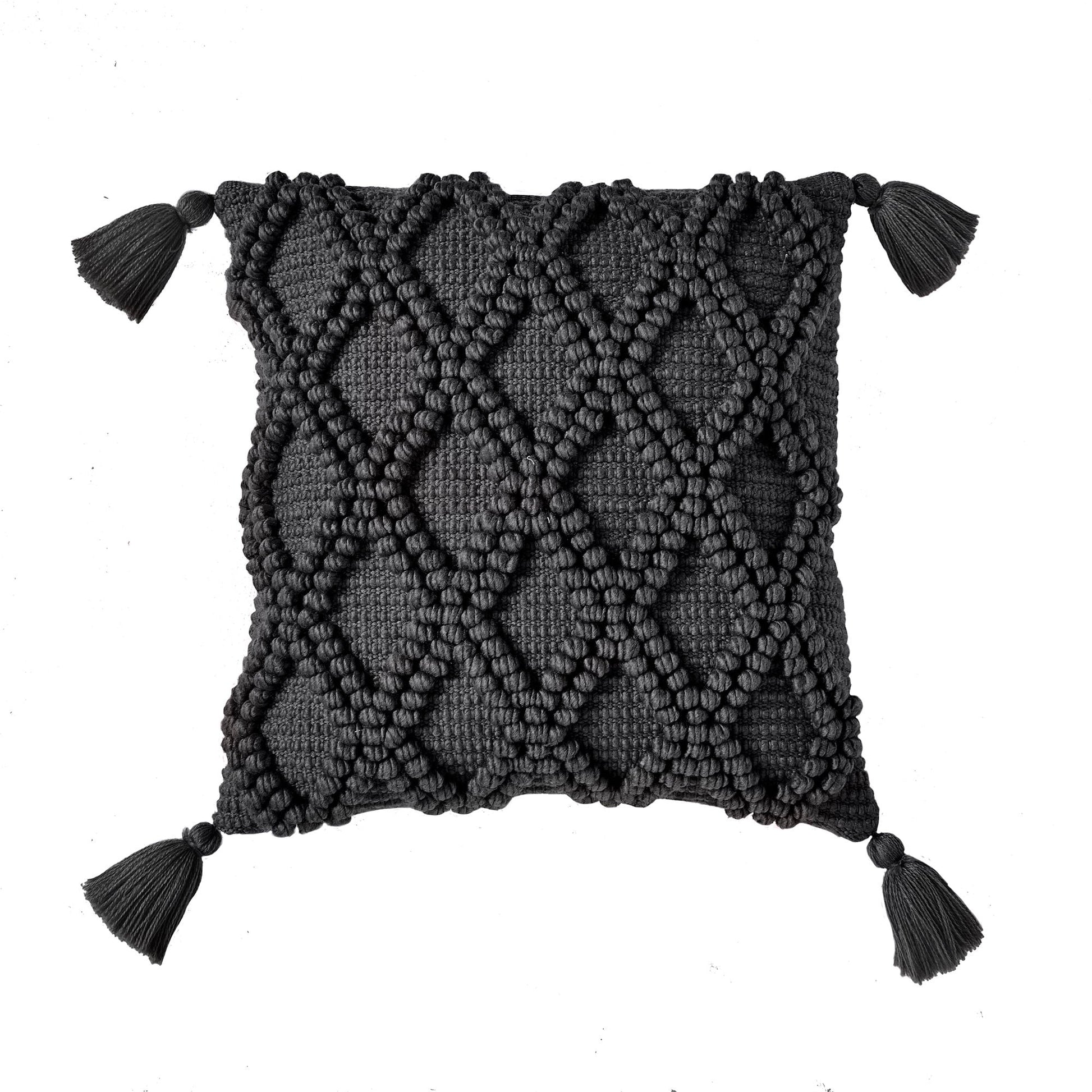 Alda Outdoor Cushion by Drift Home in Black 43 x 43cm - Cushion - Drift Home