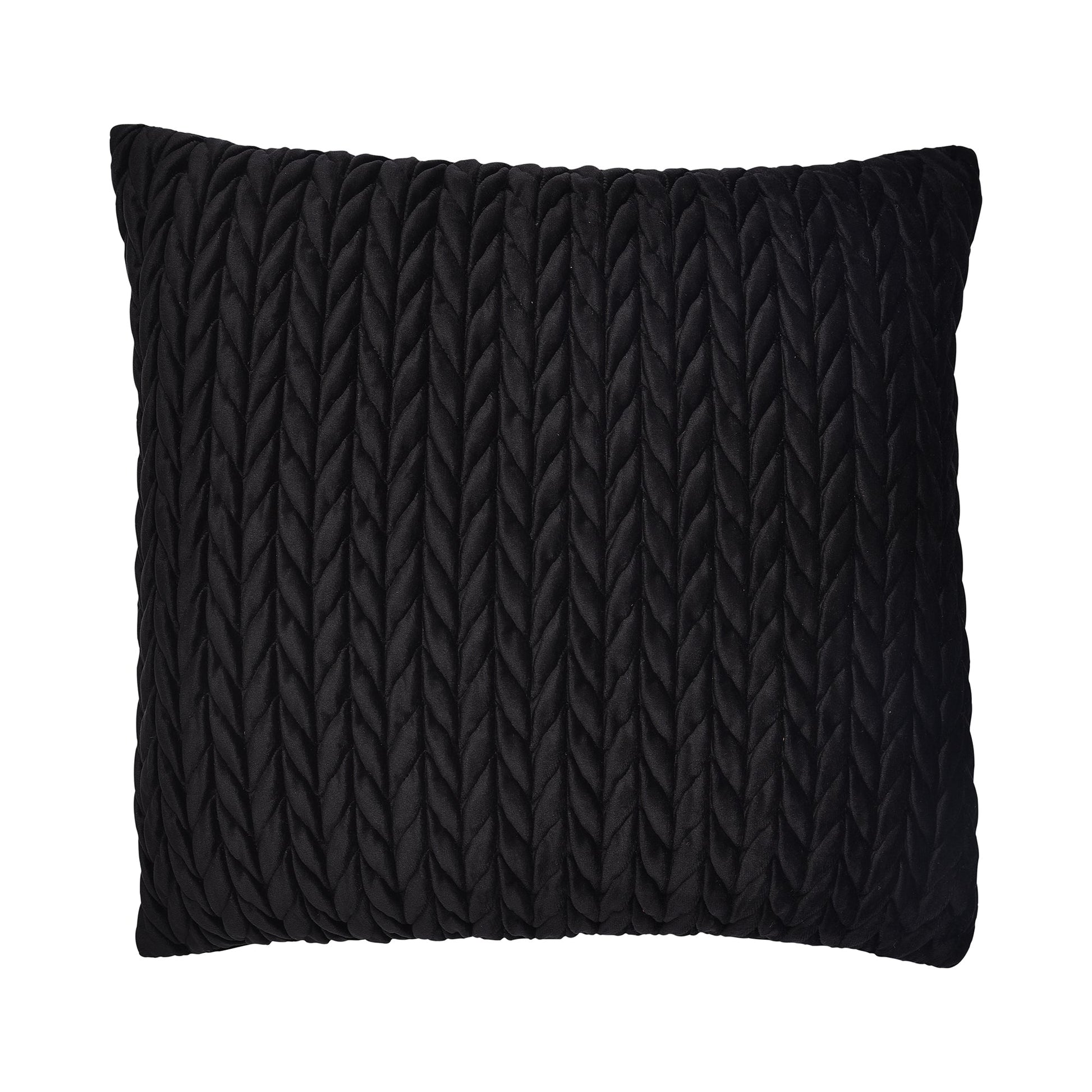Amory Cushion by Laurence Llewelyn-Bowen in Black 43 x 43cm - Cushion - Laurence Llewelyn-Bowen