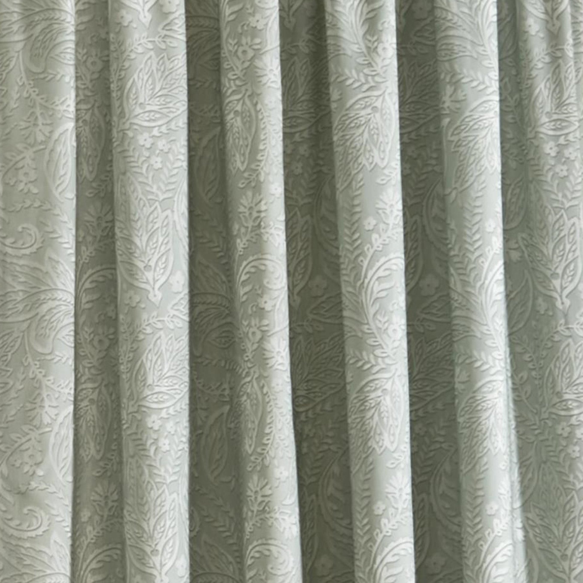 Aveline Pair of Pencil Pleat Curtains With Tie-Backs by Dreams & Drapes in Green - Pair of Pencil Pleat Curtains With Tie-Backs - Dreams & Drapes Curtains