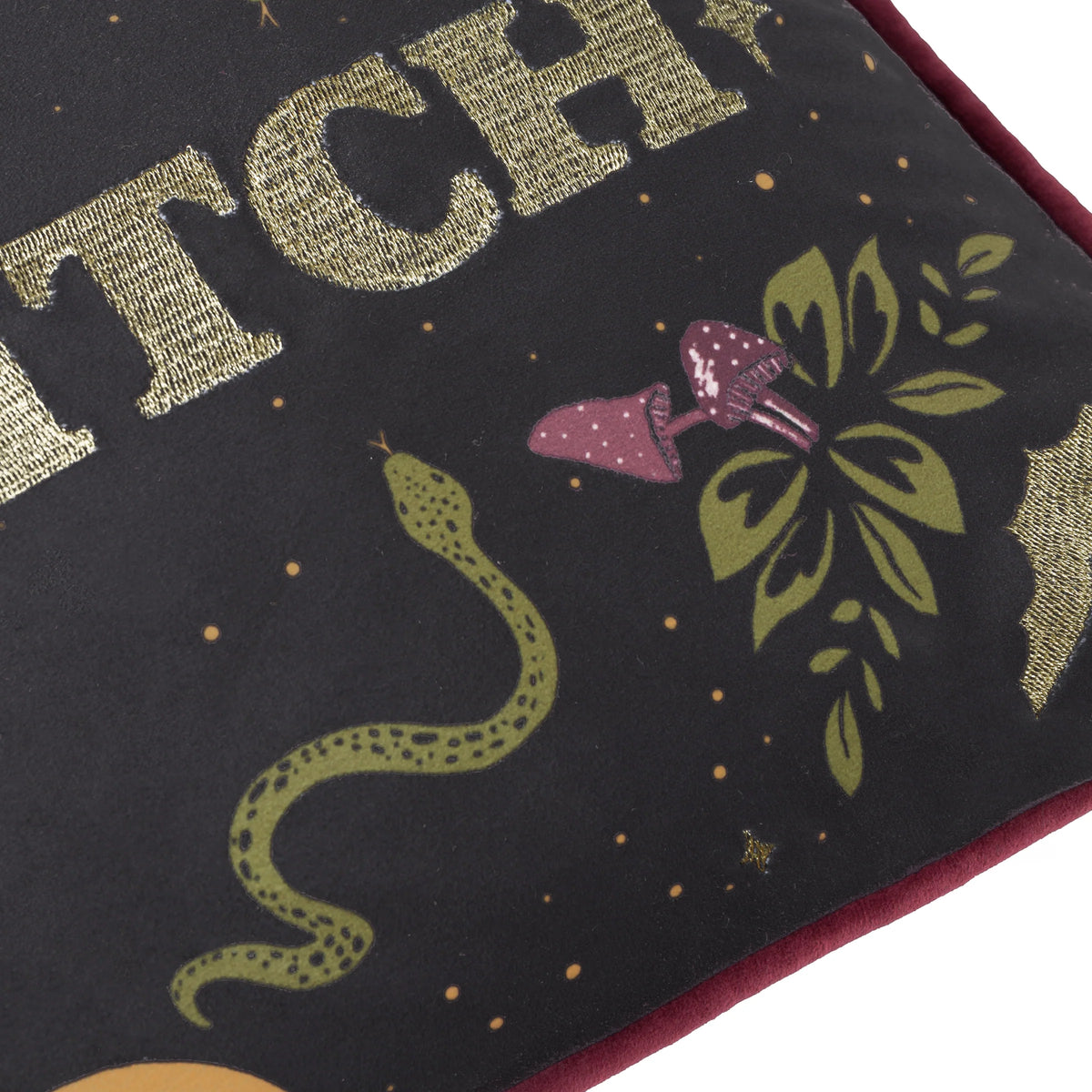 Furn Bad Witch Cushion - Black Magic