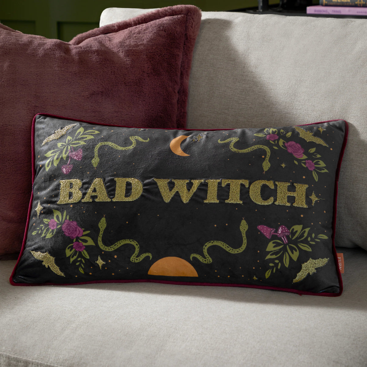 Furn Bad Witch Cushion - Black Magic
