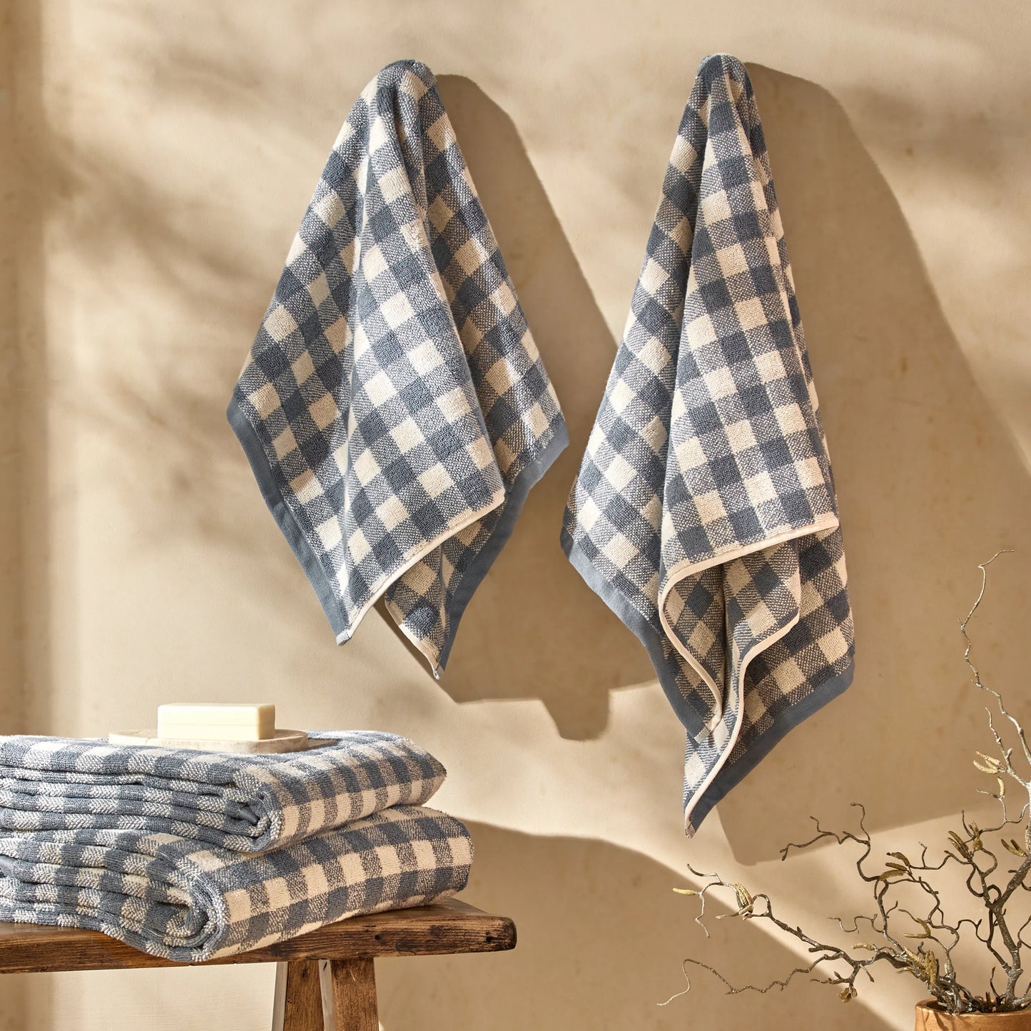 Yard Barton Bath Towels - Denim Blue