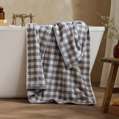 Yard Barton Bath Towels - Denim Blue