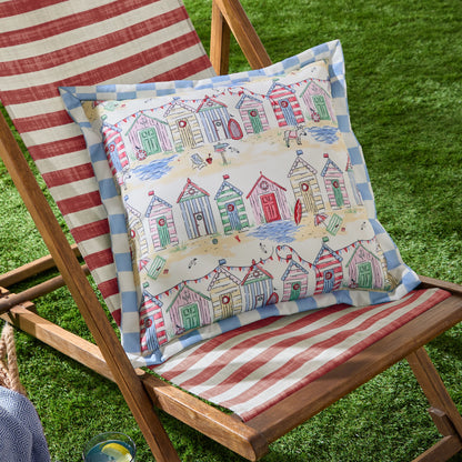 Furn Beach Huts Square Outdoor Cushion - Multi