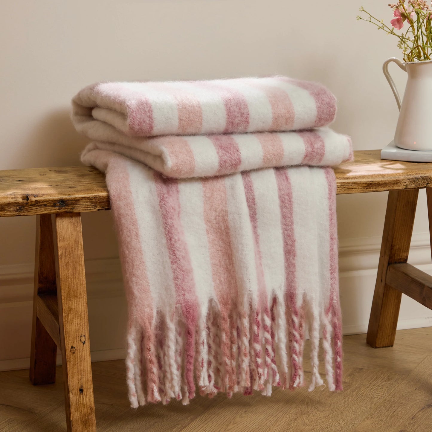 Wylder Beechwood Throw - Camellia