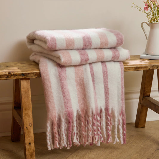 Wylder Beechwood Throw - Camellia