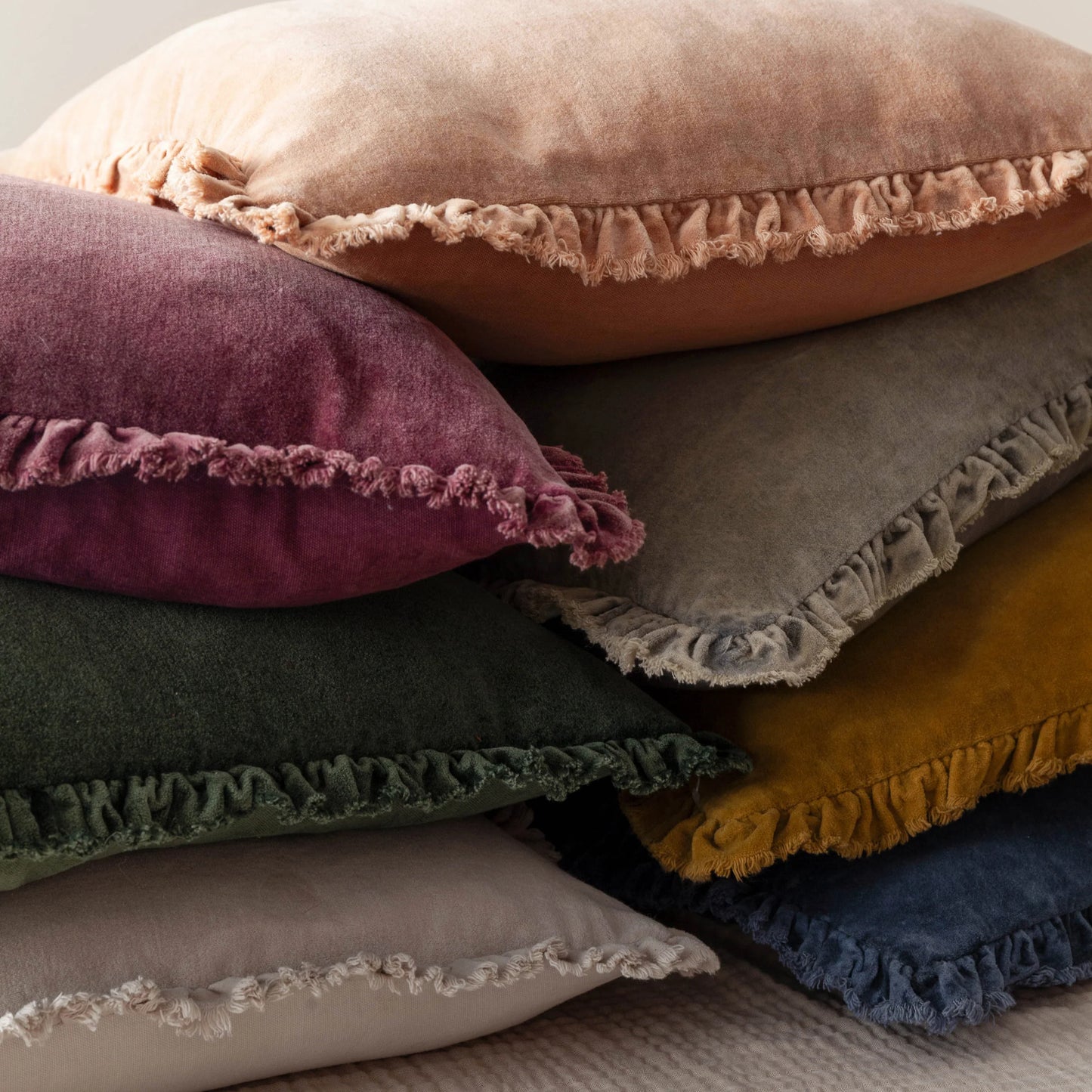 Yard Bertie Cushion - Burnt Red