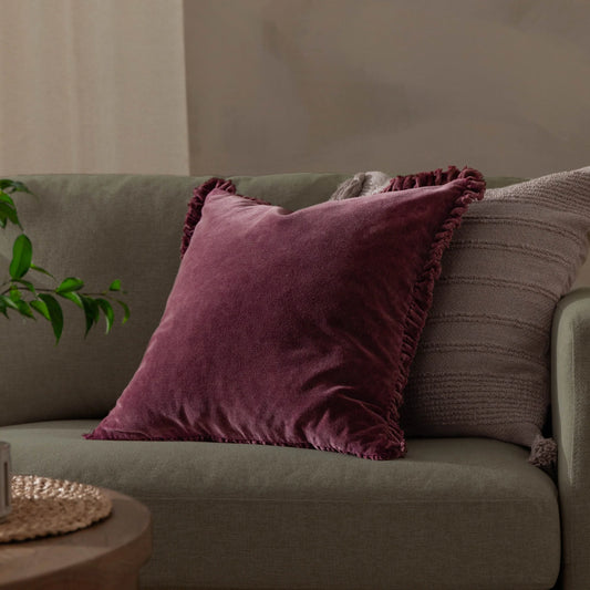 Yard Bertie Cushion - Burnt Red