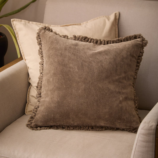 Yard Bertie Cushion - Chocolate