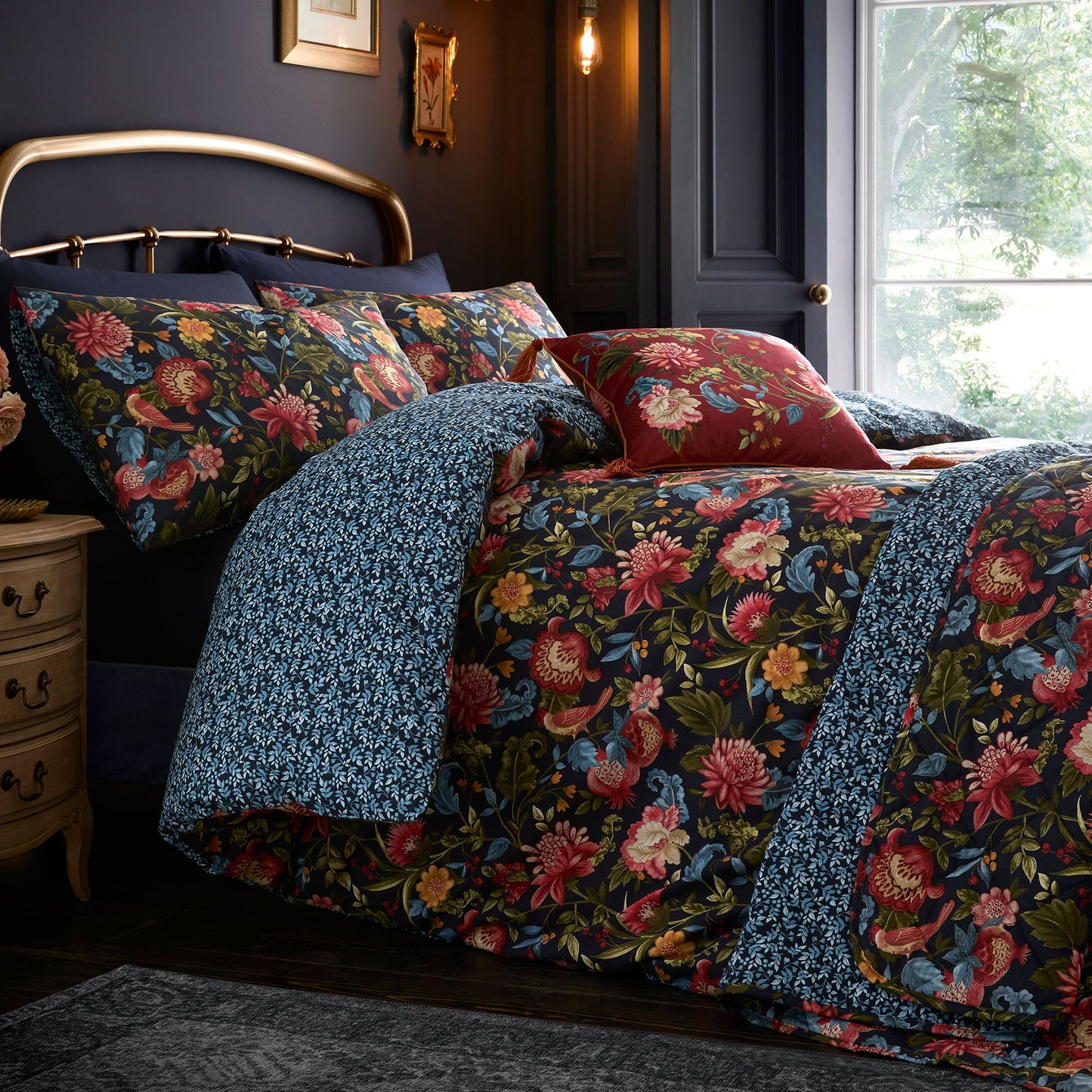 Dreams & Drapes Design Bejewelled Cushion - Spice