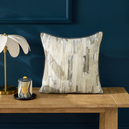 Clarke & Clarke Blocks Cushion - Silver