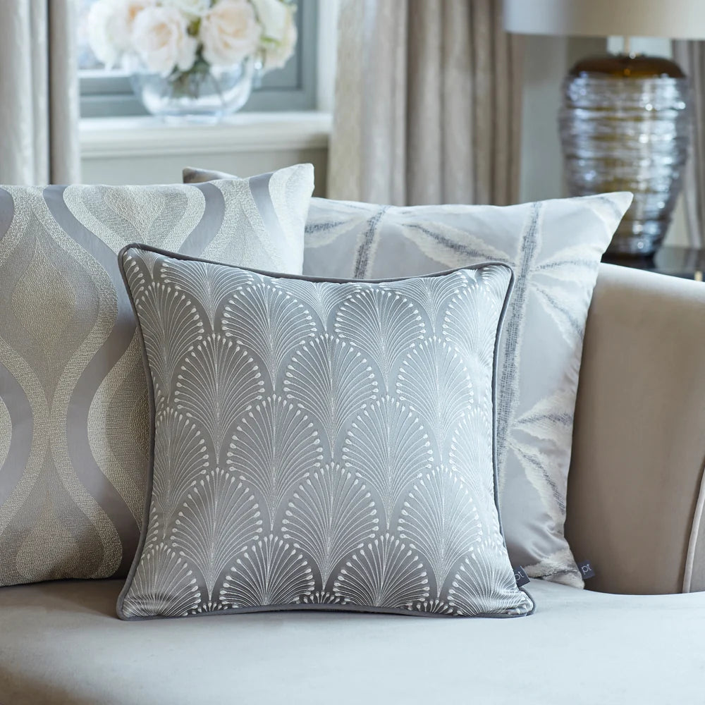 Prestigious Textiles Boudoir Cushion - Chrome