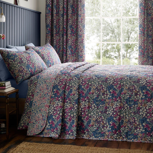 Dreams & Drapes Design Bessie Bedspread - Navy