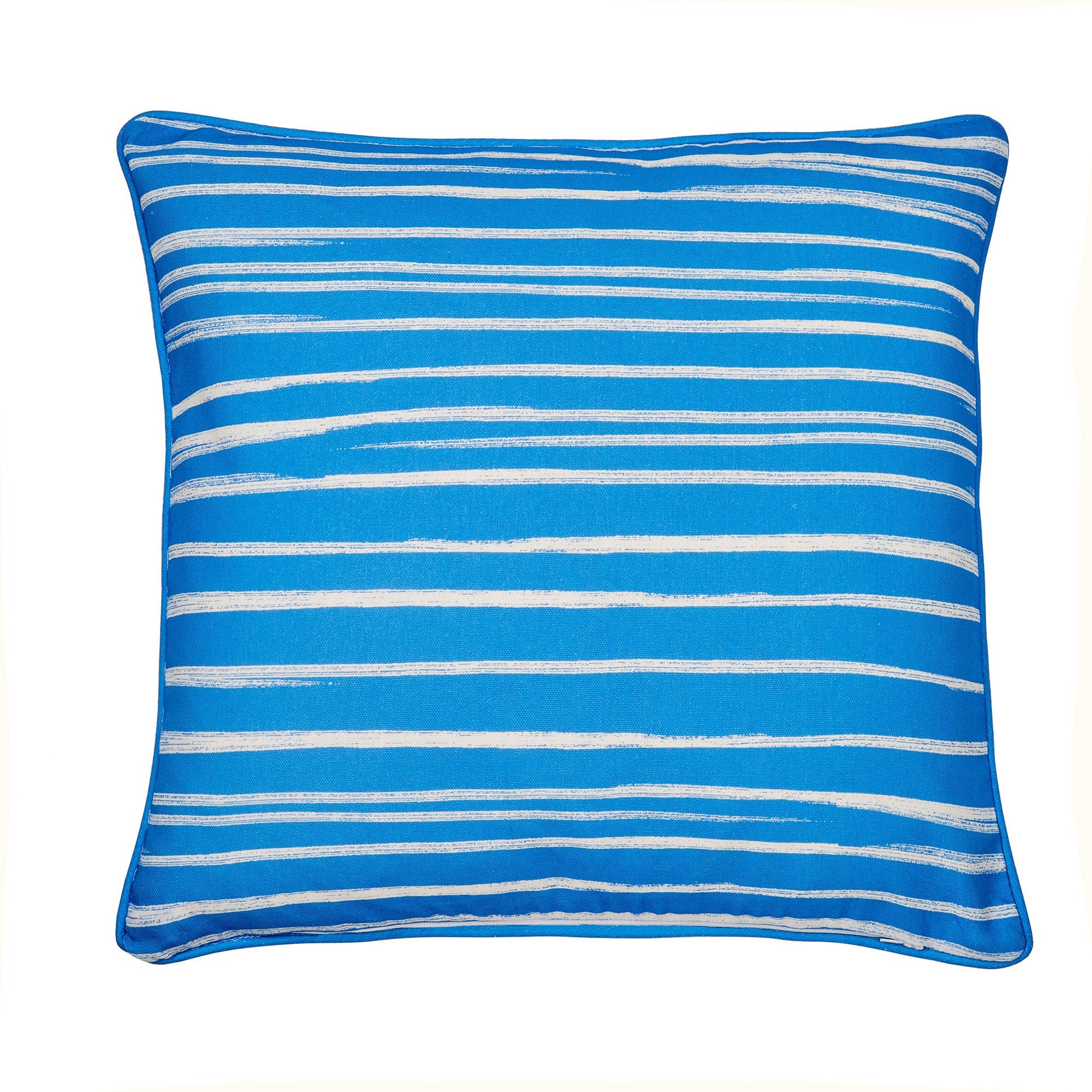 Beach Huts Outdoor Cushion by Fusion in Blue 43 x 43cm - Cushion - Fusion