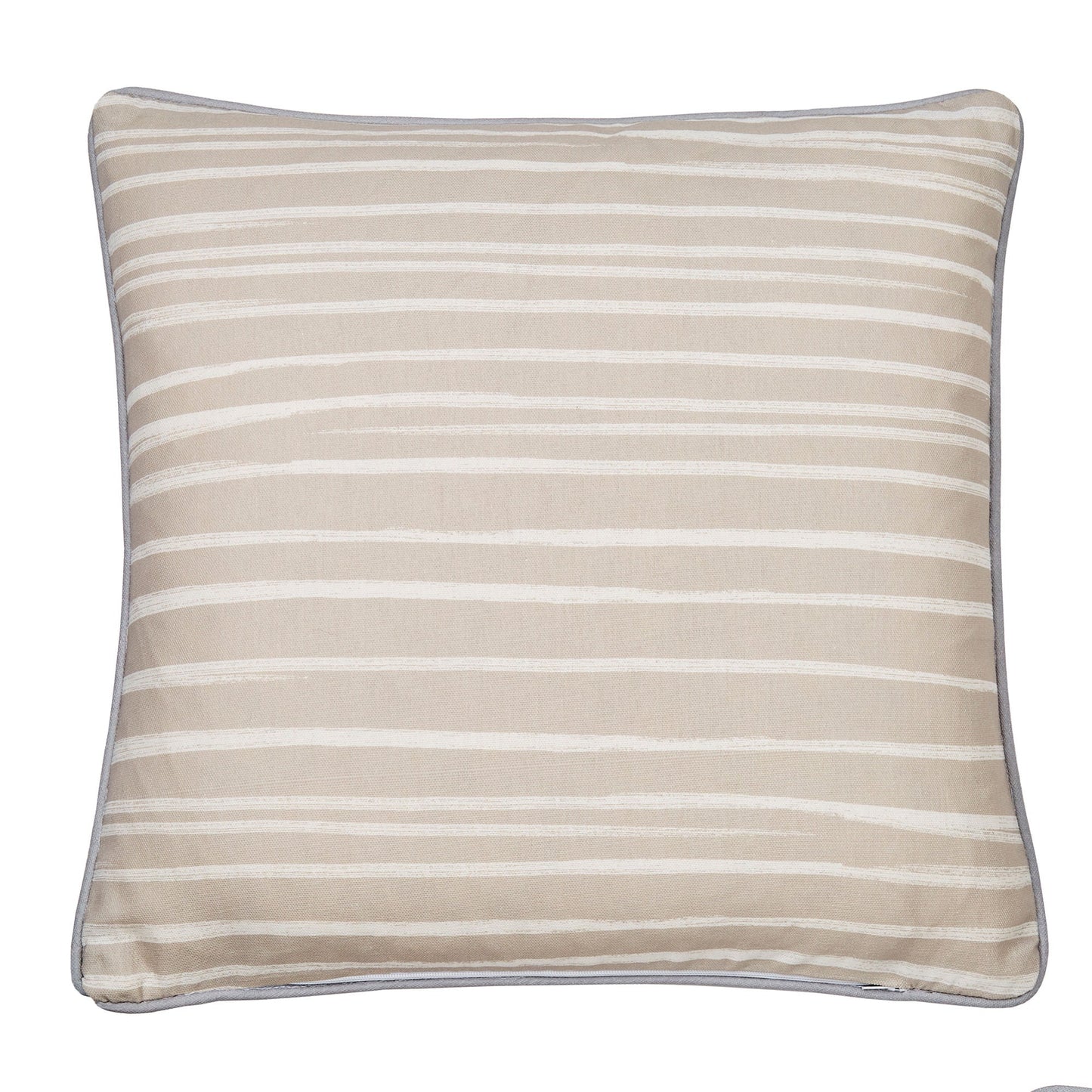Beach Huts Outdoor Cushion by Fusion in Natural 43 x 43cm - Cushion - Fusion