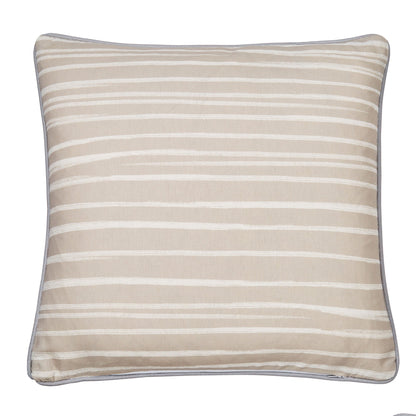 Beach Huts Outdoor Cushion by Fusion in Natural 43 x 43cm - Cushion - Fusion