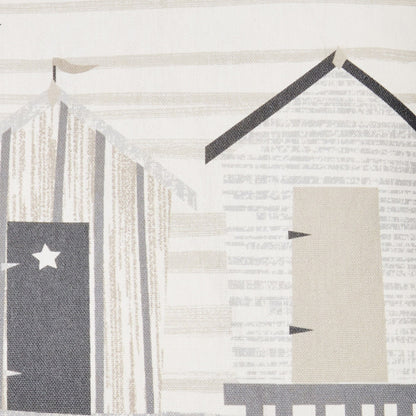 Beach Huts Outdoor Cushion by Fusion in Natural 43 x 43cm - Cushion - Fusion