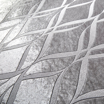 Belfort Duvet Cover Set by Soiree in Silver - Duvet Cover Set - Soiree