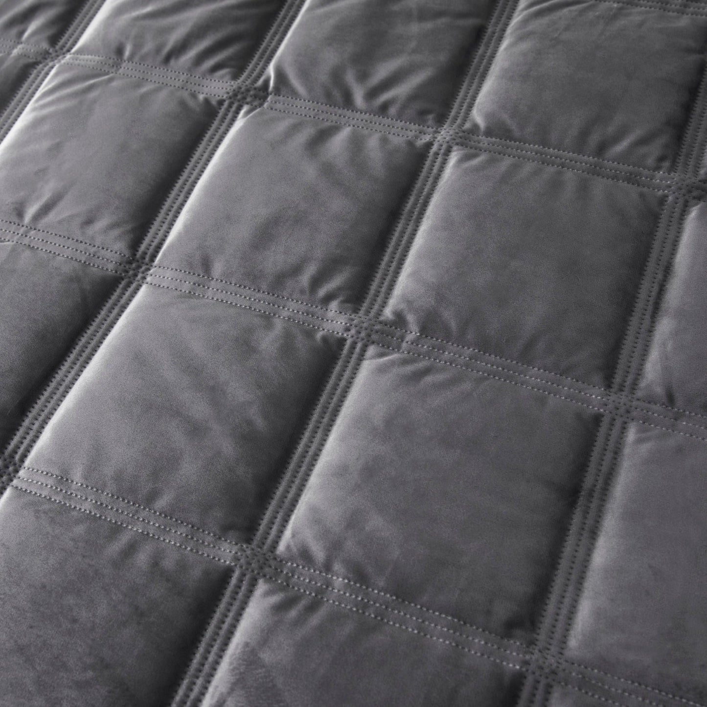 Brighton Square Duvet Cover Set by Soiree in Slate - Duvet Cover Set - Soiree