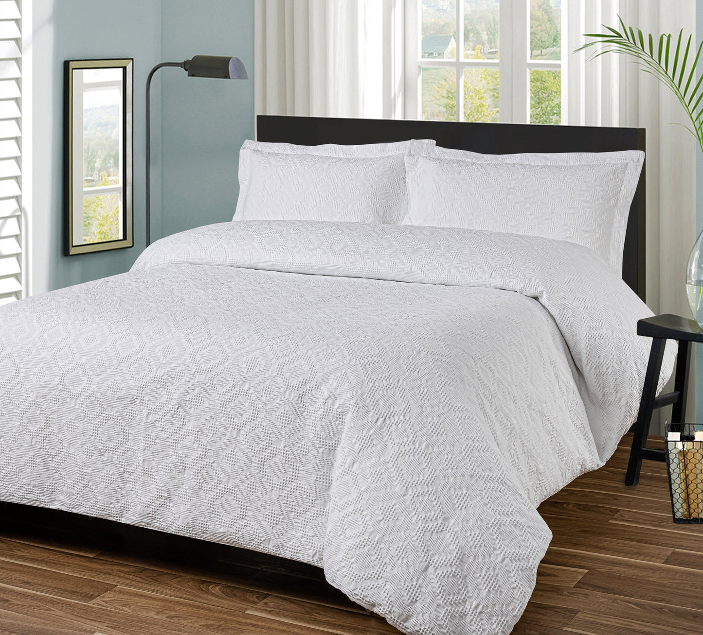 Design Port Brittany Duvet Cover Set - White