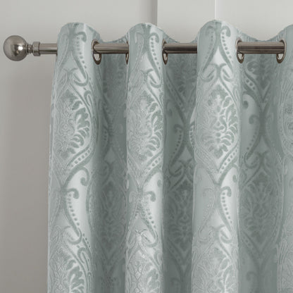 Chateau Pair of Eyelet Curtains by Curtina in Duck Egg - Pair of Eyelet Curtains - Curtina