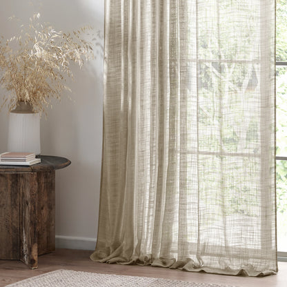 Yard Cirrus Tab Top Voile Panel - Linen
