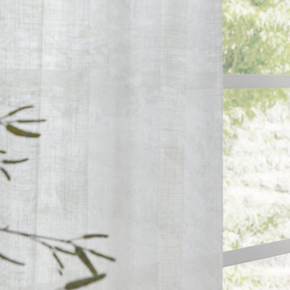 Yard Cirrus Tab Top Voile Panel - Snow