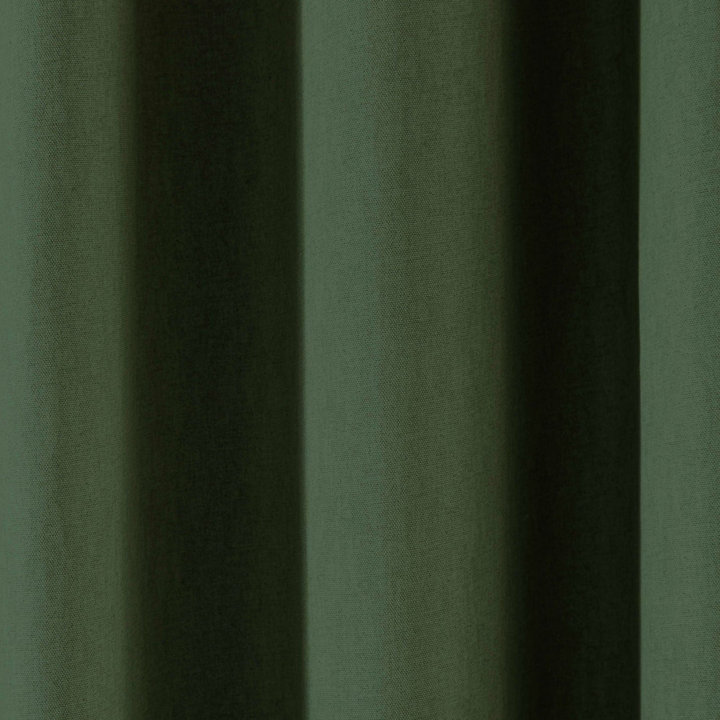 Cannes Pair of Eyelet Curtains by Fusion in Bottle Green - Pair of Eyelet Curtains - Fusion