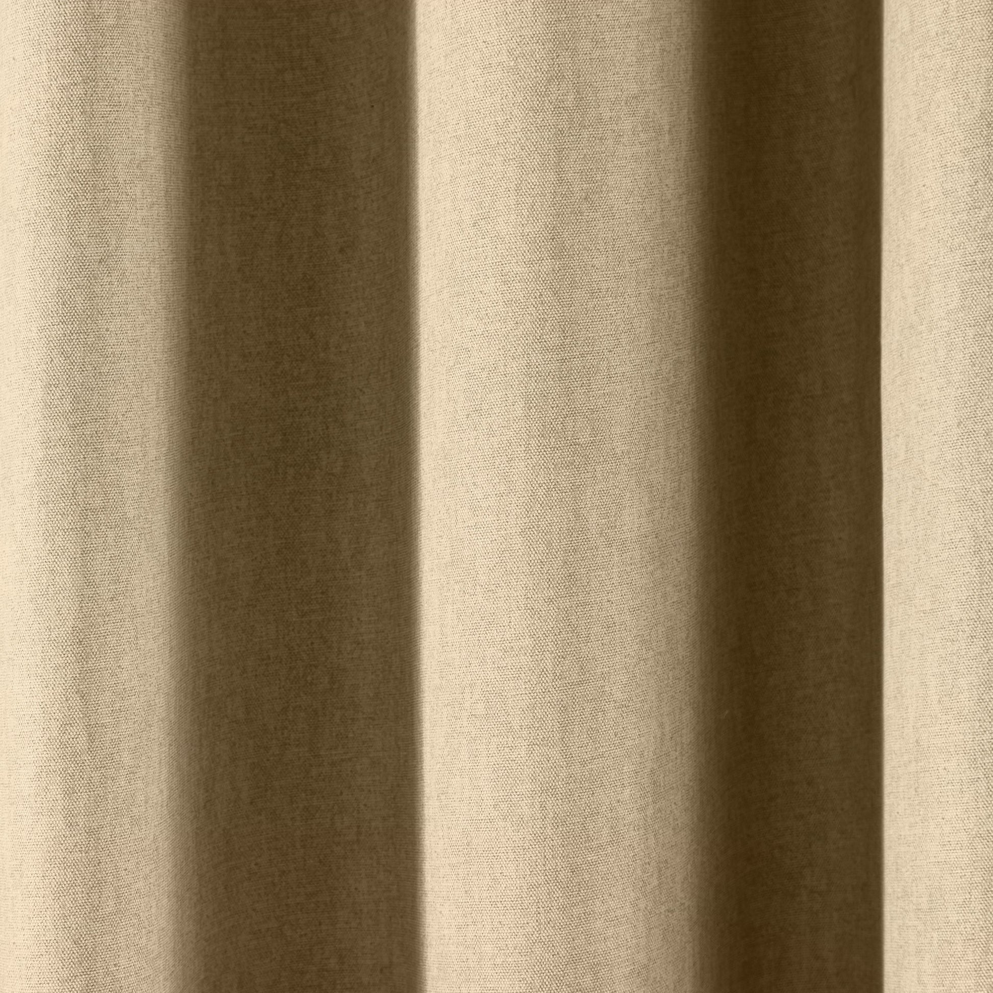 Cannes Pair of Eyelet Curtains by Fusion in Natural - Pair of Eyelet Curtains - Fusion