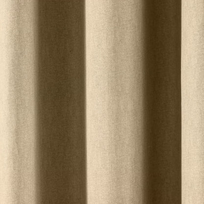 Cannes Pair of Eyelet Curtains by Fusion in Natural - Pair of Eyelet Curtains - Fusion