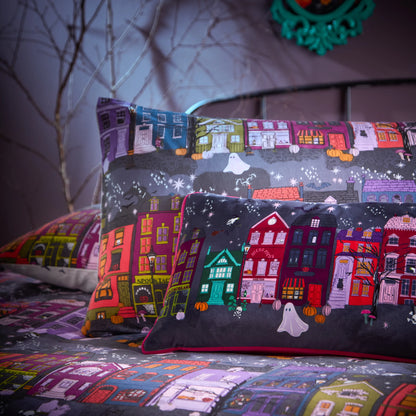 Furn Creepy Town Duvet Cover Set - Charcoal