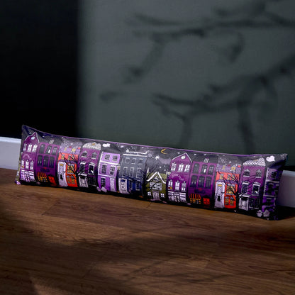 Furn Creepy Town Draught Excluder - Charcoal Black