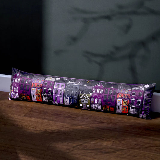 Furn Creepy Town Draught Excluder - Charcoal Black