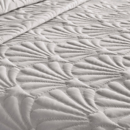 Cavali Duvet Cover Set by Serene in Silver - Duvet Cover Set - Serene