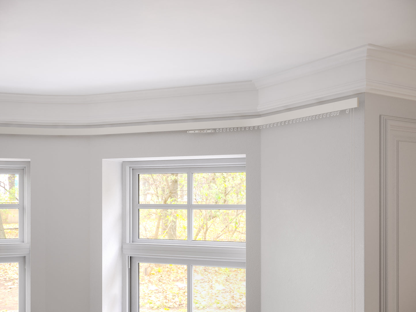 Speedy Contour Corded Metal Curtain Track