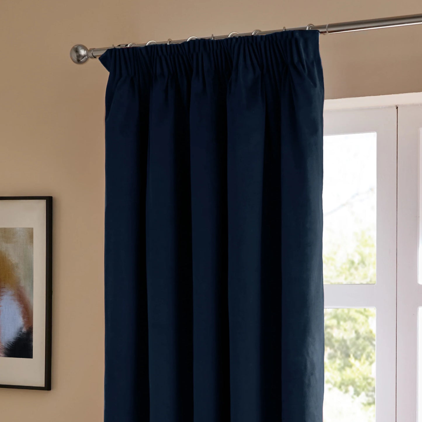Furn Ultimate Velvet Pencil Pleat Curtains - Royal